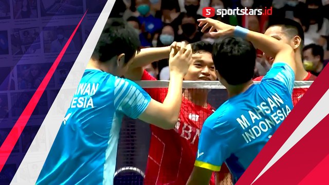 Tonton Sengitnya Pertarungan Leo/Daniel Kandaskan Seniornya Ahsan/Hendra di Singapore Open 2022
