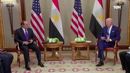 الرئيس السيسي يلتقي الرئيس الأمريكي جو بايدن على هامش قمة جدة للأمن والتنمية