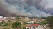 Una enorme columna de humo desde Boa Vista, Leiria (Portugal)