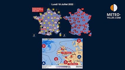 prévisions météo du samedi 16 juillet 2022