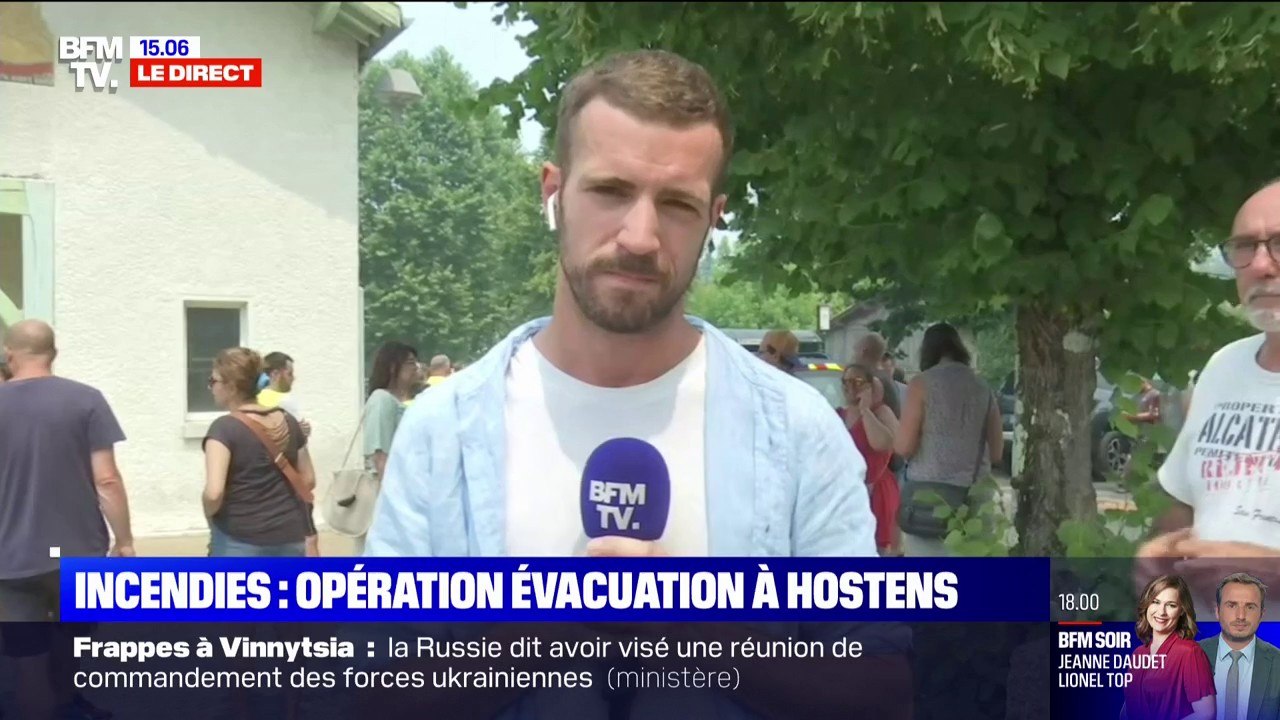 Incendies en Gironde:1500 habitants évacués à Hostens