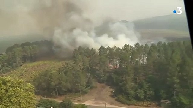 Incendies en Gironde : Canadairs et Dash ont repris leurs rotations au-dessus des Feux De Forets du côté de Landiras