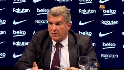 Joan Laporta: "El club no es culpable, pero somos los máximos responsables"