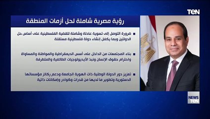 رؤية مصرية شاملة لحل أزمات المنطقة