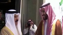 Karşılamaya damga vurdu! Suudi Veliaht Prens Selman, Bahreyn Prensi İsa Al Halife'yi burnundan öptü