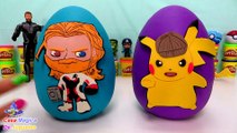 Thor vs Detective Pikachu Huevos Sorpresa de Avengers vs Pokémon - Quién Ganará