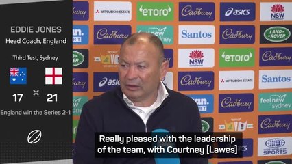 Leadership 'set the platform' for youngsters -  Eddie Jones