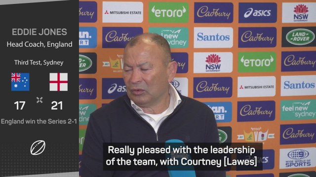 Leadership 'set the platform' for youngsters - Eddie Jones