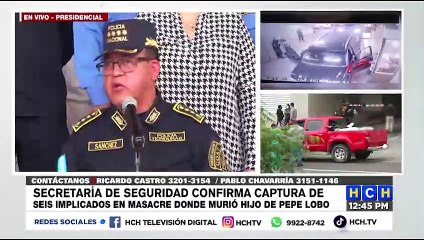 "Masacre fue ejecutada por la MS13 y "el blanco" era el hijo de Pepe Lobo", confirma Jefe Policía Nacional