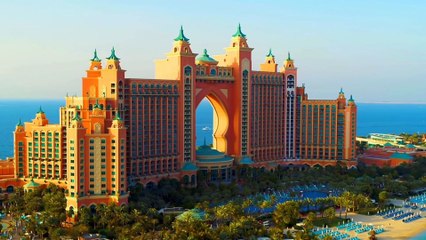 FLYING OVER DUBAI (4K UHD) - Soft Piano Music With Wonderful Natural Landscapes