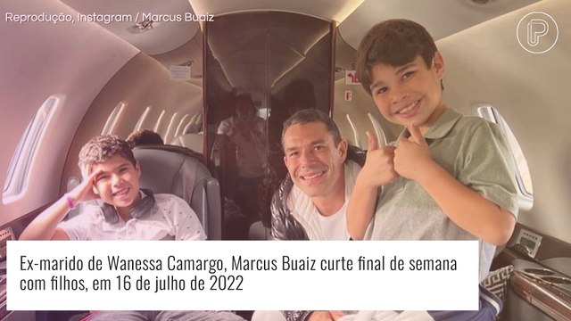 Marcus Buaiz curte final de semana com os filhos durante viagem da ex, Wanessa: 'Maior amor'