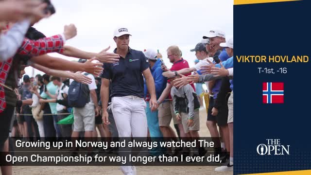Hovland hoping to make history for Norway at The Open