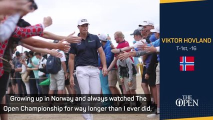 Hovland hoping to make history for Norway at The Open