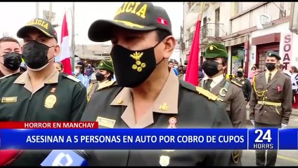 Manchay: PNP se pronuncia por asesinato de cinco personas por cobro de cupos