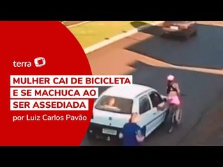 Mulher cai de bicicleta e se machuca ao ser assediada no Paraná