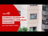 Vídeo flagra criança pendurada em janela de prédio no Rio