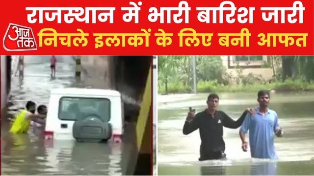 Heavy rain in low lying area of Rajasthan's Sriganganagar