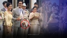 ช็อตประทับใจ เวียร์ ศุกลวัฒน์ จับมือคุณพ่อวีระไม่ห่างตัวในพิธีแต่งงาน