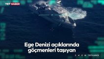 Ege'de Yunan Sahil Güvenliği'ne suçüstü