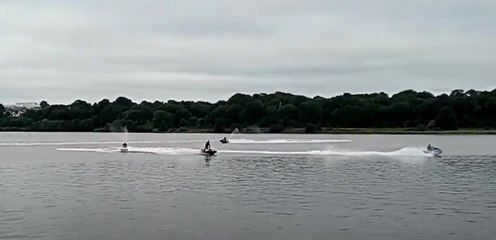 Jetskis on River Foyle in Derry