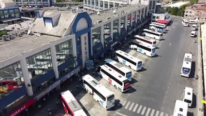 Bayram tatili dönüşünde yolcu hareketliliği