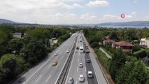 Tatilin son günü Anadolu Otoyolu'nda akıcı yoğunluk