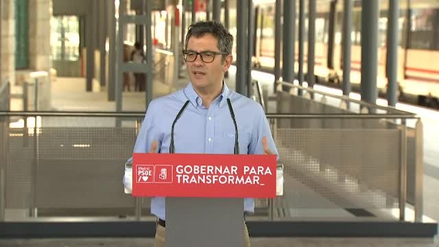 Félix Bolaños tilda de vergüenza ajena el discurso del PP y lo acusa de utilizar a ETA de manera mezquina