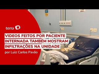 Reboco de teto de maternidade cai sobre grávidas internadas no Rio de Janeiro