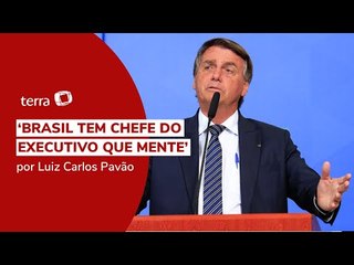 Bolsonaro comete ato falho e chama a si mesmo de mentiroso