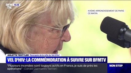 "Rien ne doit s'oublier": le discours poignant d'Arlette Testyler, rescapée de la rafle du Vel d'Hiv