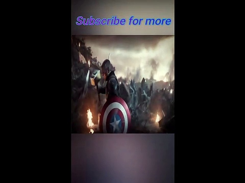 Captain America vs Thinous - The End Game sence