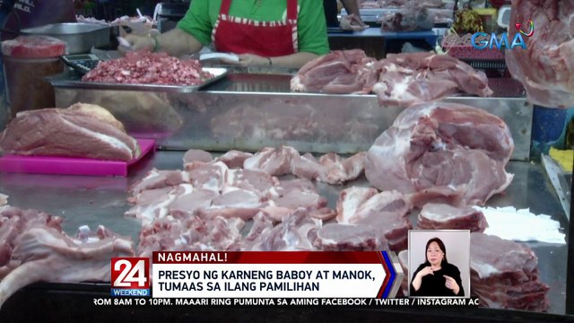 Presyo ng karneng baboy at manok, tumaas sa ilang pamilihan | 24 Oras Weekend