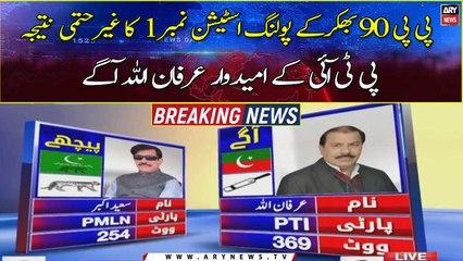 PP-90 Bhakkar PS No. 01 Unofficial Result, PTI ahead