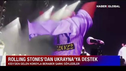 Efsanevi rock grubu Rolling Stones'dan Ukrayna'ya destek!