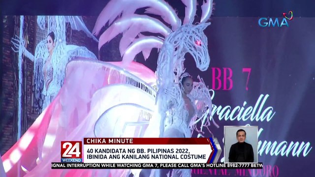 40 kandidata ng Binibining Pilipinas 2022, ibinida ang kanilang national costume | 24 Oras Weekend