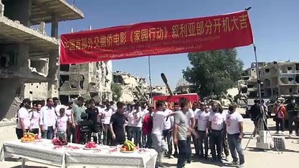 معقل سابق للجهاديين في سوريا يتحول استوديو لفيلم صيني ينتجه جاكي شان