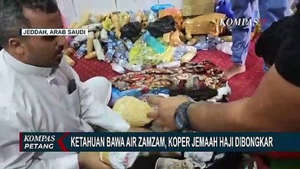 Ketahuan Bawa Air Zamzam, Koper Jemaah Haji Dibongkar