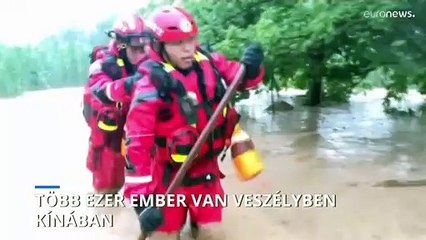 Ezrek vannak veszélyben Kínában az árvíz miatt