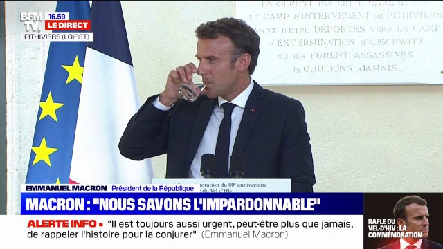 Emmanuel Macron: Ni Pétain, ni Laval, ni Bousquet, ni Darquier de Pellepoix, aucun de ceux-là n'a voulu sauver des Juifs