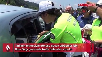 Bolu Dağı geçişinde tatilciler için önlemler arttırıldı