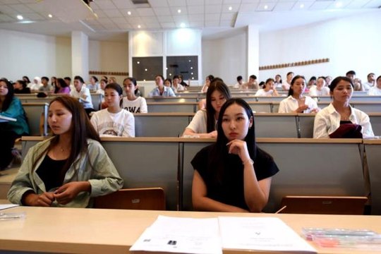 Kırgızistan -Türkiye Manas Üniversitesine giriş sınavı düzenlendi