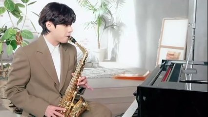 Our Multi talented Kim Taehyung Playing Saxophne
