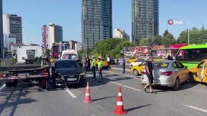 Zincirleme kazada araçlar savruldu! Çok sayıda ekip sevk edildi, yaralılar var