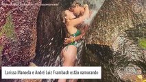 Larissa Manoela assume namoro com André Luiz Frambach em foto romântica: 'Veio aí'