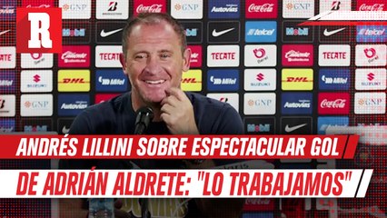 Andrés Lillini habla sobre el espectacular gol de Aldrete: "Lo trabajamos entre semana"
