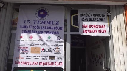 Üç bant bilardo turnuvası sona erdi