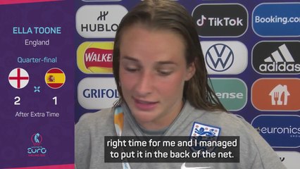 England hero Toone 'over the moon' with dramatic win over Spain