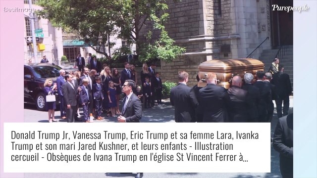 Obsèques d'Ivana Trump : ses trois enfants face au cercueil, soudés dans la douleur