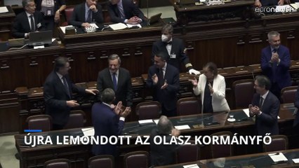 Egy héten belül másodjára is benyújtotta lemondását az olasz kormányfő, Mario Draghi