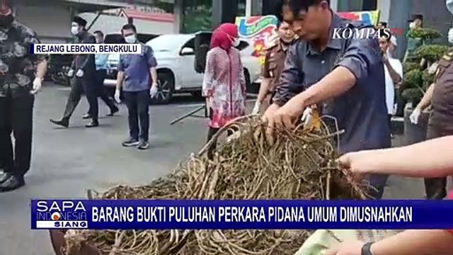Cegah Disalahgunakan, Kejaksaan Negeri Rejang Lebong Musnahkan Barang Bukti dari 65 Perkara